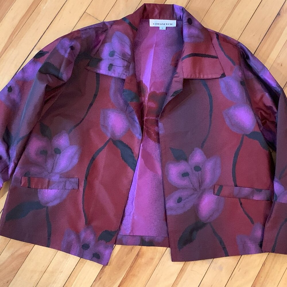 Caroline Rose Women's Red and Purple Jacket